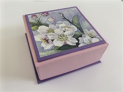 Коломенская пастила смоква "Вишневая косточка" коробка фиолетовая малая 1914