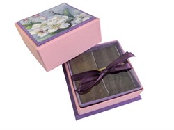 Коломенская пастила смоква "Вишневая косточка" коробка фиолетовая малая 1914