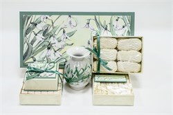 Коломенская пастила  подарочный набор с вазой  "Первоцвет" муз. коробка 200г. 1924